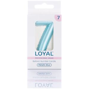 CANDLE BALLOON NO7 METTALIC BLUE - LOYAL