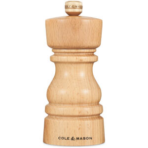 PEPPER GRINDER LONDON NATURAL BEECH 130MM - COLE AND MASON
