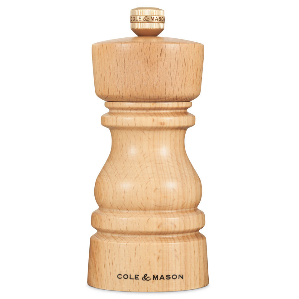 PEPPER GRINDER LONDON NATURAL BEECH 130MM - COLE AND MASON