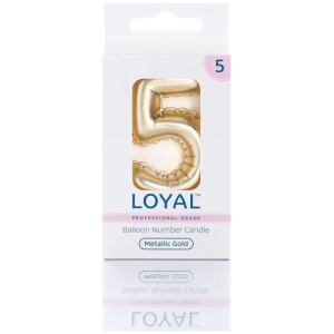 CANDLE BALLOON NO 5 METTALIC GOLD - LOYAL