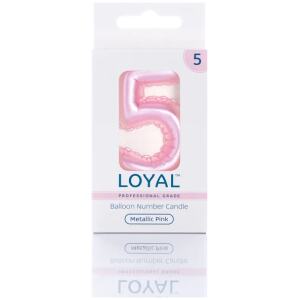 CANDLE BALLOON NO 5 METTALIC PINK - LOYAL