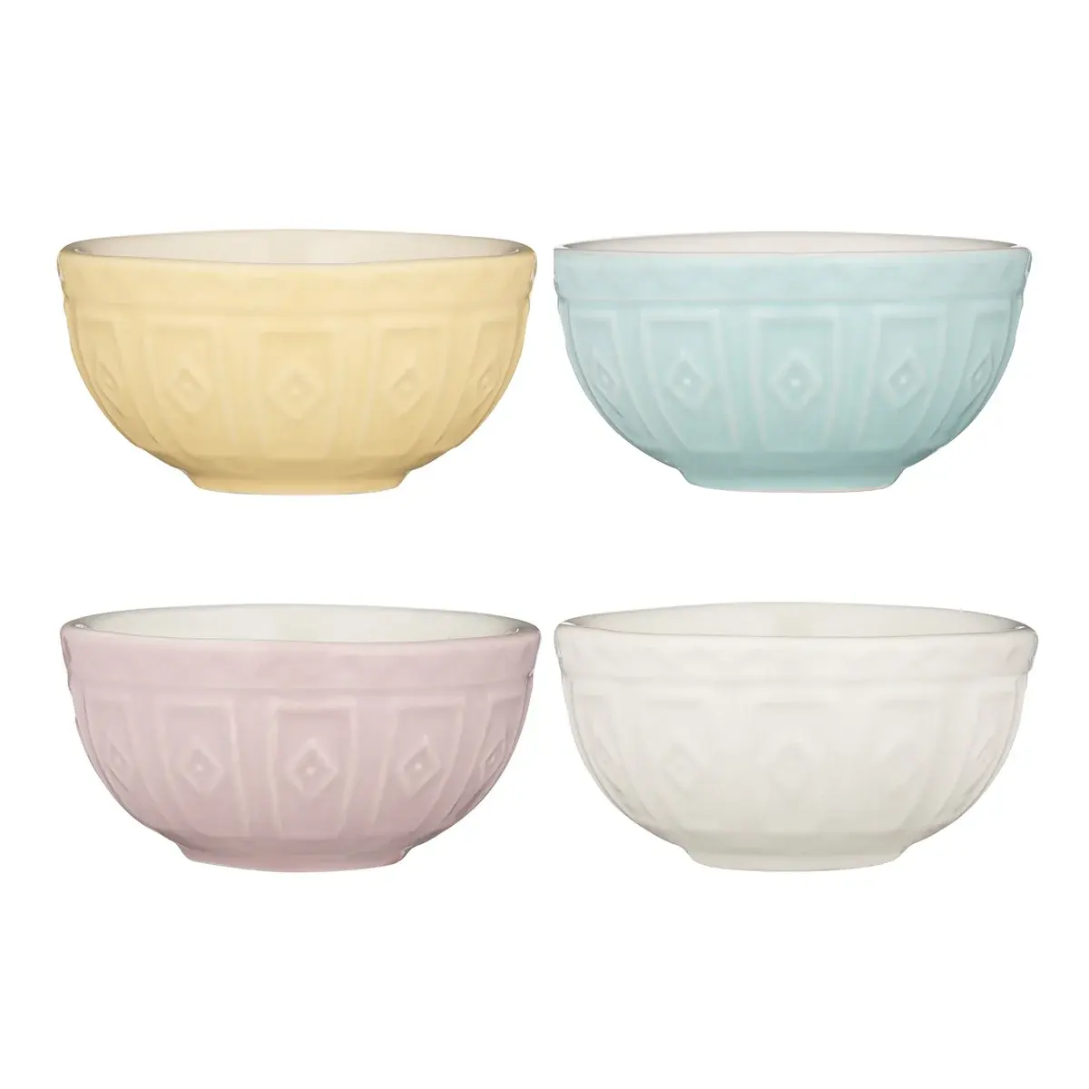 MASON CASH PREP BOWLS SET/4 PASTEL 10CM - MASON CASH