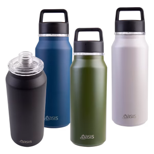 DRINK BOTTLE S/S SUMMIT CHUG SPOUT STONE 1LT - OASIS